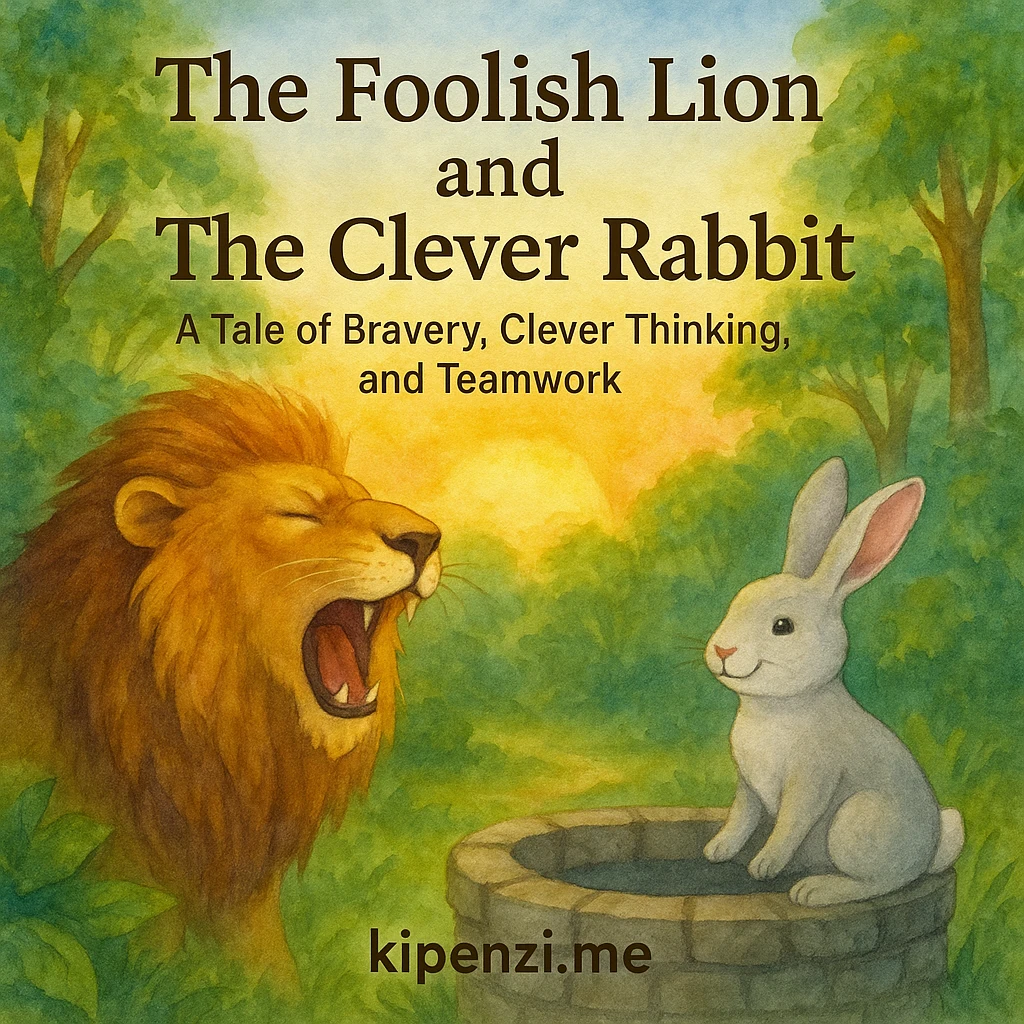 The Foolish Lion and The Clever Rabbit - A Tale of Bravery, Clever Thinking, and Teamwork.